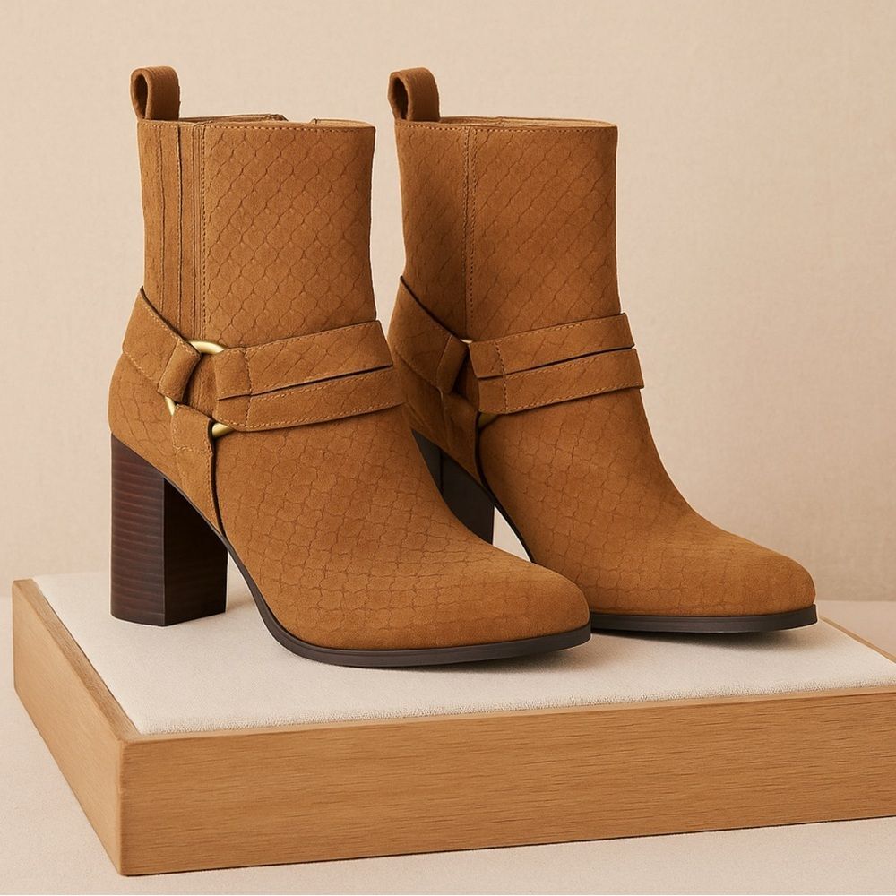 COCONUTS by Matisse Women Brown Suede Zip Up Boots sz 6 Western‎ Coastal Cowgirl